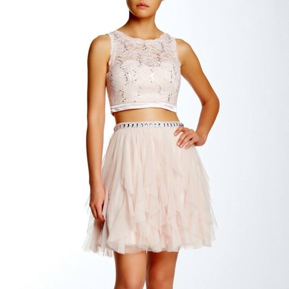 Sequin Hearts Lavender Two-Piece Special Occasion/